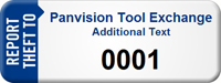 Customized Report Theft Asset Tag with Numbering