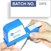 Batch No. Calibration Labels, Blue On White