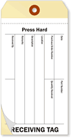 Combo Cardstock Inventory RECEIVING Tag
