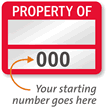 PROPERTY OF ____ (fill in blank) Label