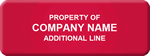 Asset Tag without Numbering