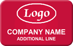 Asset Tag without Numbering, logo and text