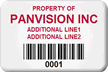 Asset Label, Company Name with Numbering