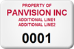 Asset Label, Company Name with Numbering