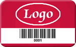 Sequentially Numbered Economy Asset Label, logo only