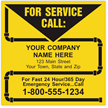For Service Call …