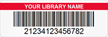 Library Barcode Labels - 0.65 in. x 1.9 in.