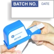 Batch No. Calibration Labels, Blue On White