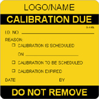 Calibration Due Label [add name or logo]