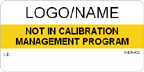 Not in Calibration Management Program Label