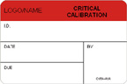 Critical Calibration Label [add name or logo]