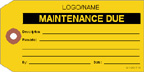 Custom Maintenance Due Label [add name or logo]