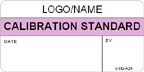 Calibration Standard Label [add name or logo]
