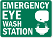 Emergency Eyewash Station Sign