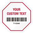 Stop Shaped Tamper Seals - Text