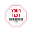 Stop Shaped Tamper Seals - Barcodes