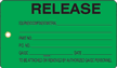 Release Plastic Tags, Vinyl Inspection Tag