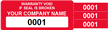 Tamper Labels, Warranty Void Company Name
