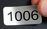 Metal Asset Tags with Consecutive Numbers