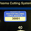 Uses Our Premium Asset Tag Material. These AlumiGuard&trade; Metal Asset Tags Come with Embedded Black Graphics that Resist Heat, Chemicals and Abrasion.