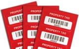 Metal 'Property of' Asset Tags