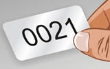 Metal Asset Tags with Consecutive Numbers