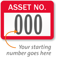 Asset Number Labels, Choose Starting Number