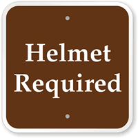 Bicycle Helmet Sign