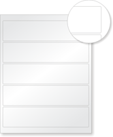 Sheets of Reflective Vinyl Labels  - 1.875 in. x 8 in.  