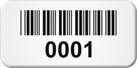 Barcode Numbered Metal Asset Labels