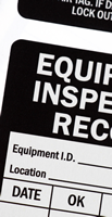 Equipment Inspection Record Label