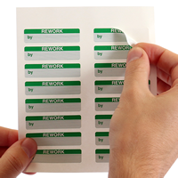 Rework Calibration Labels, Green On White