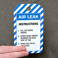 Air Leak Instructions Inspection and Status Record Tag