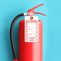 Fire Extinguisher Annual Maintenance Tag