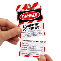 Equipment Locked Out Tag