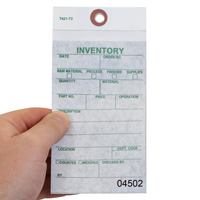 Inventory Count Order Number Tag