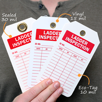 Ladder Inspection Two-Sided Inspection and Status Record Tag