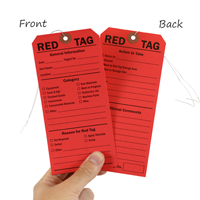 Double-Sided Red 5S Tag