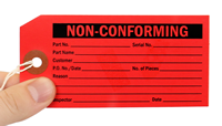 Non Conforming Inspection Tag