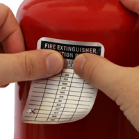 4-Year Fire Extinguisher Maintenance Label