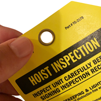 Inspect Unit Carefully Hoist Inspection Tag