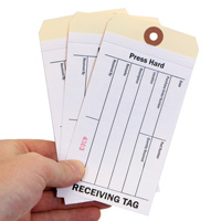 Combo Cardstock Inventory RECEIVING Tag
