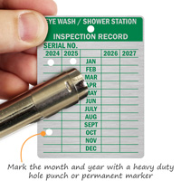 Eye Wash Inspection 4-Year Maintenance Tag