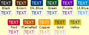 Asset tags are available in many colors that can be selected on next page.